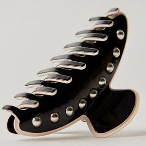 Free People Black Studded Hair Clip